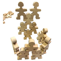 32-Piece Wooden Little Balancing People Stacking Set | Mindful Open-Ended Play - BIG FRENCHIES