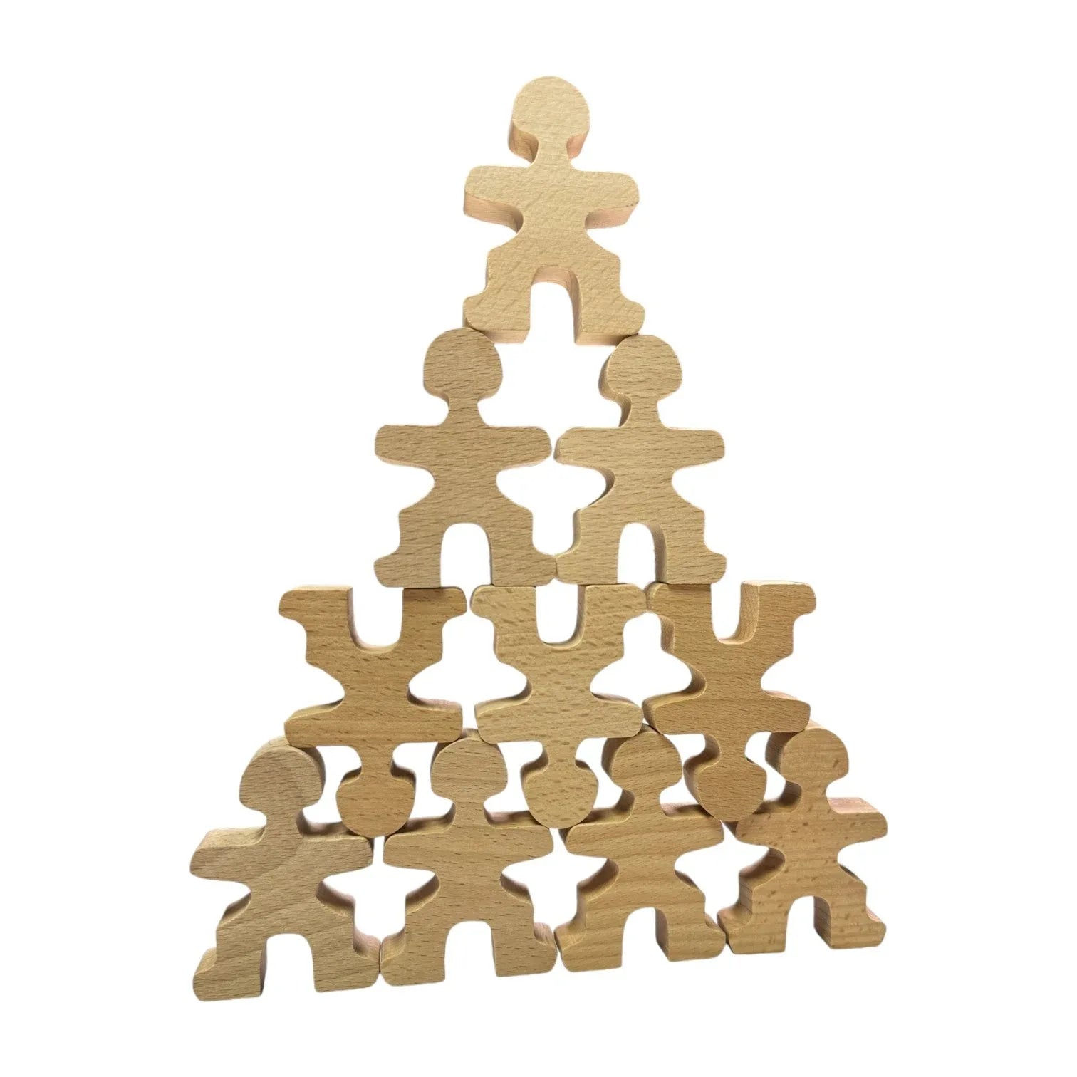 32-Piece Wooden Little Balancing People Stacking Set | Mindful Open-Ended Play - BIG FRENCHIES