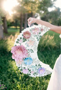 Floral Moon Piñata - Illuminate Your Celebration with Enchanting Elegance! - BIG FRENCHIES