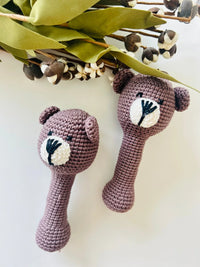 Crochet Animal Rattle - BIG FRENCHIES