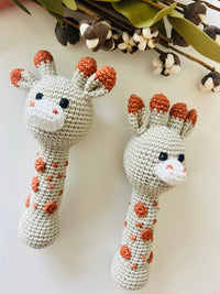 Crochet Animal Rattle - BIG FRENCHIES