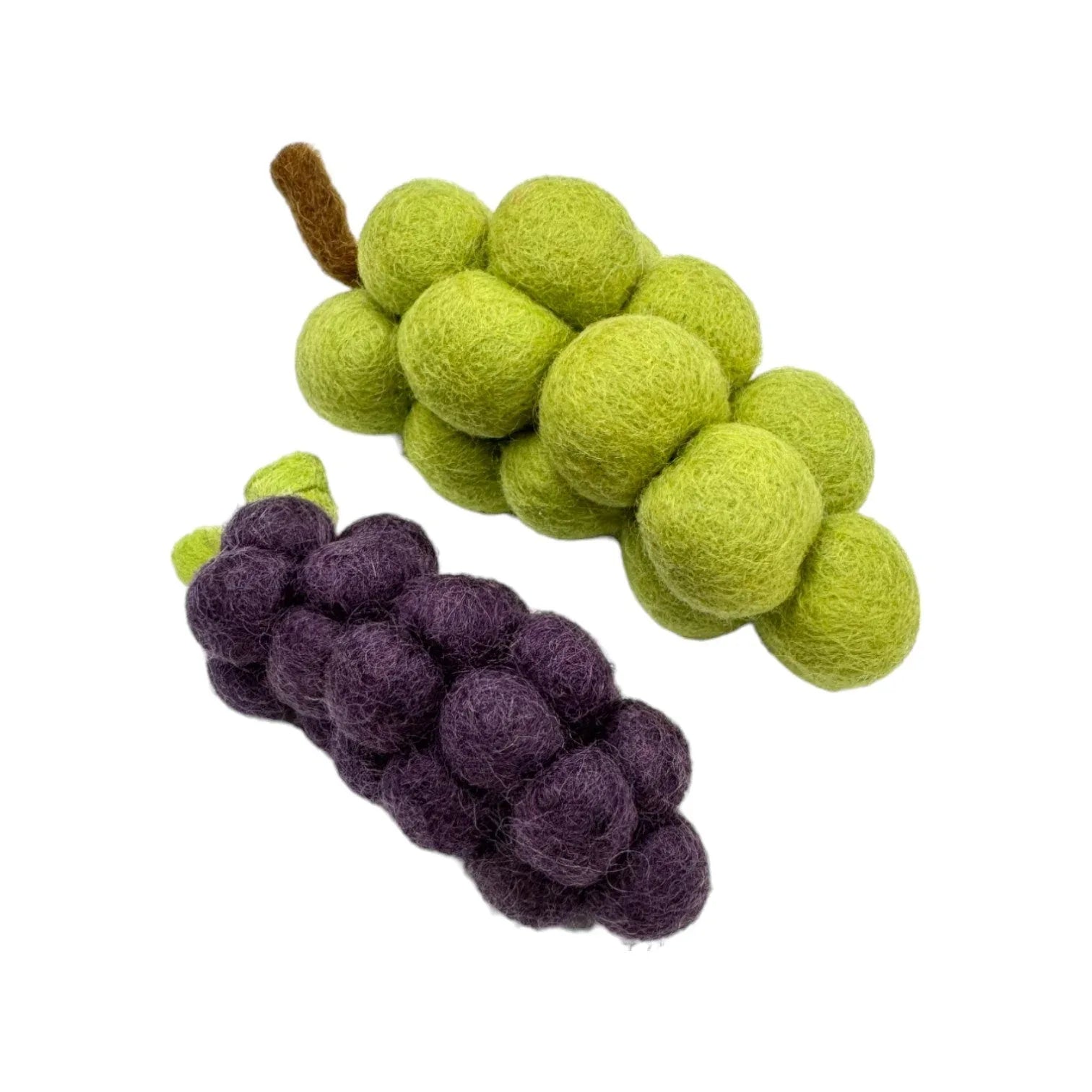 **Pre-order (Ships in 2-3 Weeks)**Handmade in Nepal 100% Wool Felt Foods Play Set for Pretend Cooking and Farmer's Market Play - BIG FRENCHIES