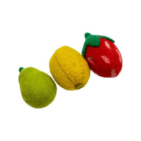 **Pre-order (Ships in 2-3 Weeks)**Handmade in Nepal 100% Wool Felt Foods Play Set for Pretend Cooking and Farmer's Market Play - BIG FRENCHIES