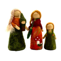 **Pre-order (Ships in 2-3 Weeks)**Handmade in Nepal 100% Wool Felt Foods Play Set for Pretend Cooking and Farmer's Market Play - BIG FRENCHIES