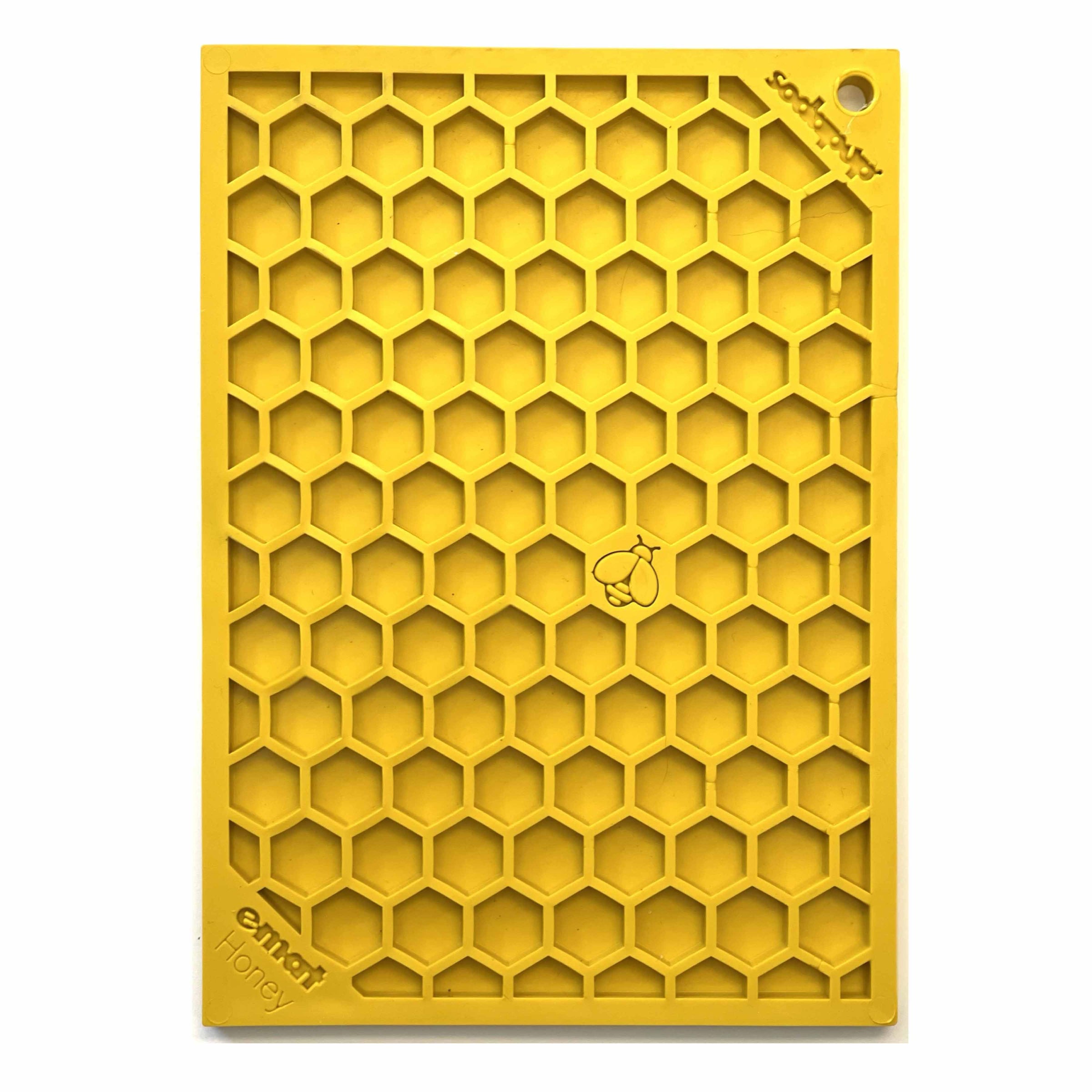Honeycomb eMat - Enrichment Lick Mat for Dogs and Cats | eMat Enrichment Toy for Anxiety Relief | SodaPup - BIG FRENCHIES