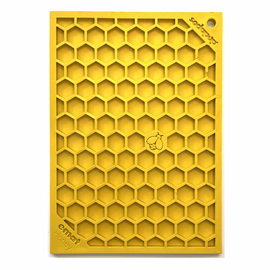 Honeycomb eMat - Enrichment Lick Mat for Dogs and Cats | eMat Enrichment Toy for Anxiety Relief | SodaPup - BIG FRENCHIES