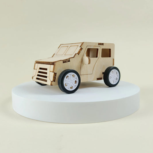 Pull String Car DIY Kit DIY Kit, Educational STEM Toy - BIG FRENCHIES