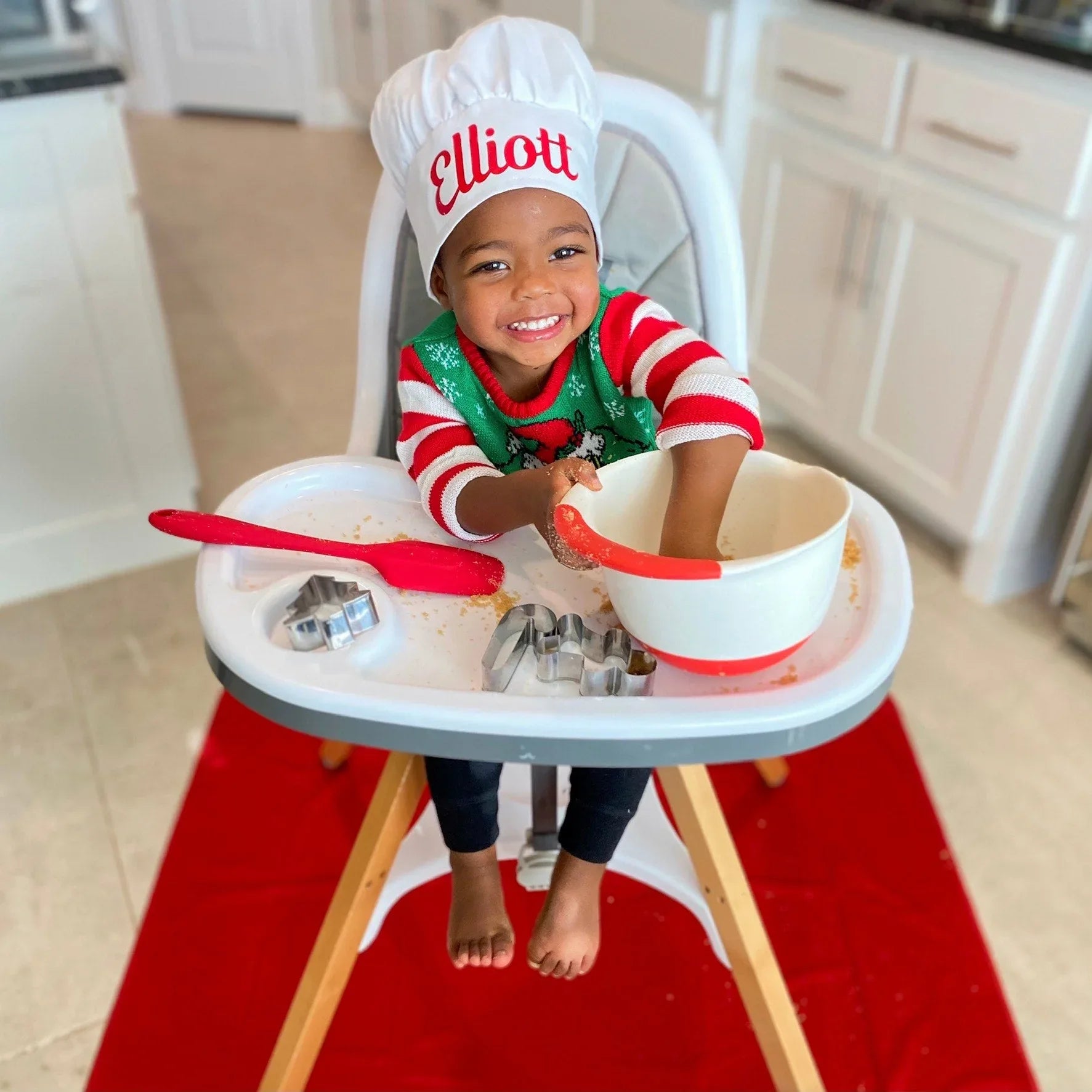 Solid Cranberry Minimalist Splash Mat - A Waterproof Catch-All for Highchair Spills and More! - BIG FRENCHIES