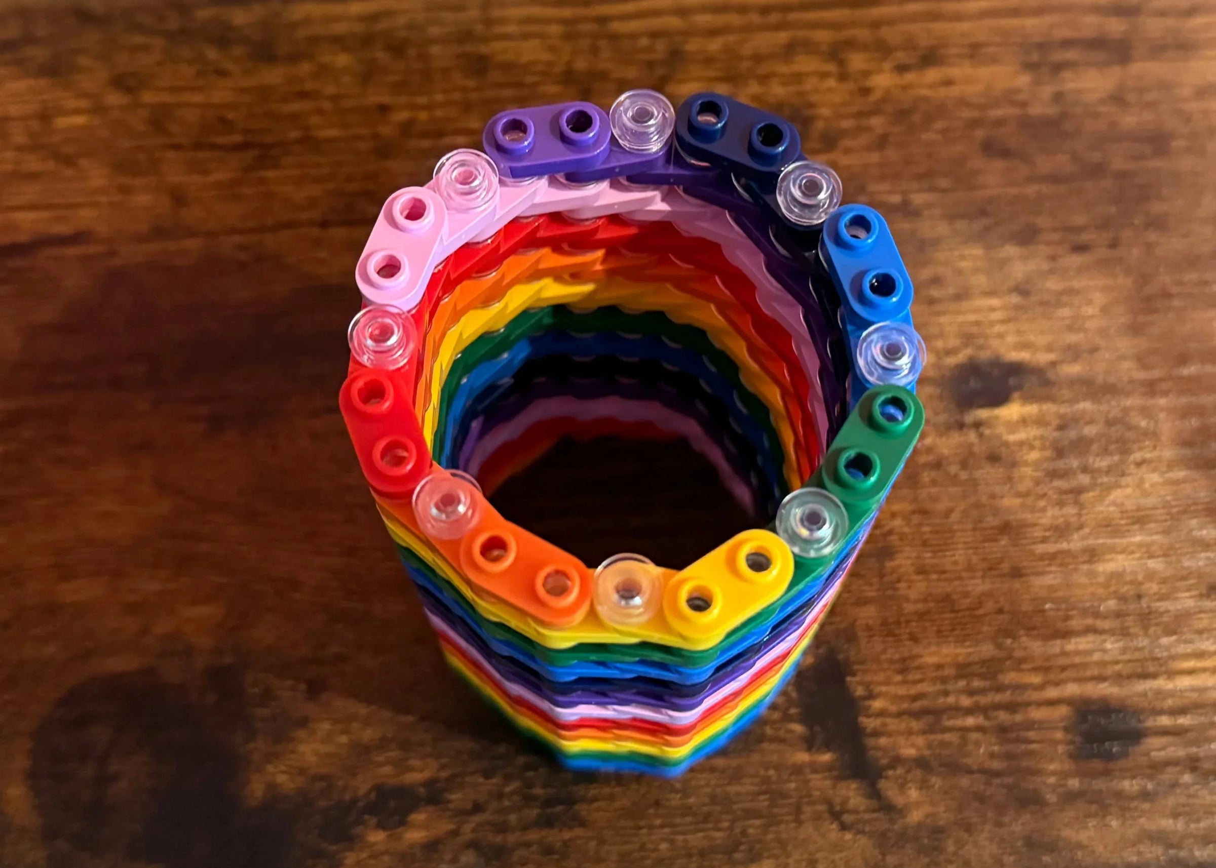 Rainbow Modular Vase – Built with LEGO®-Compatible Bricks - BIG FRENCHIES