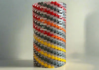 Warm Colors Modular Vase – Built with LEGO®-Compatible Bricks - BIG FRENCHIES