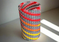 Warm Colors Modular Vase – Built with LEGO®-Compatible Bricks - BIG FRENCHIES