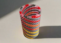 Warm Colors Modular Vase – Built with LEGO®-Compatible Bricks - BIG FRENCHIES