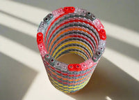Warm Colors Modular Vase – Built with LEGO®-Compatible Bricks - BIG FRENCHIES