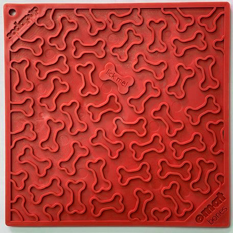 Bones eMat - Enrichment Lick Mat for Dogs and Cats | eMat Enrichment Toy for Anxiety Relief | SodaPup - BIG FRENCHIES