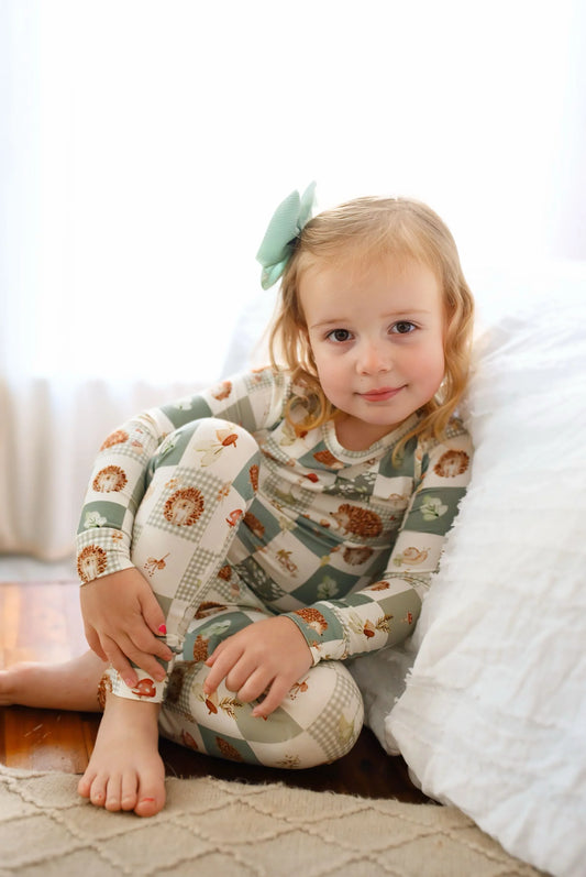 Harvest Hedgehogs 2pc Bamboo Pajamas - BIG FRENCHIES