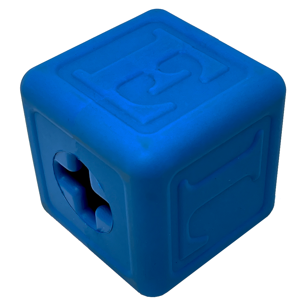 Love Cube eDispenser - Durable Rubber Chew Toy & Treat Dispenser | USA Made - BIG FRENCHIES