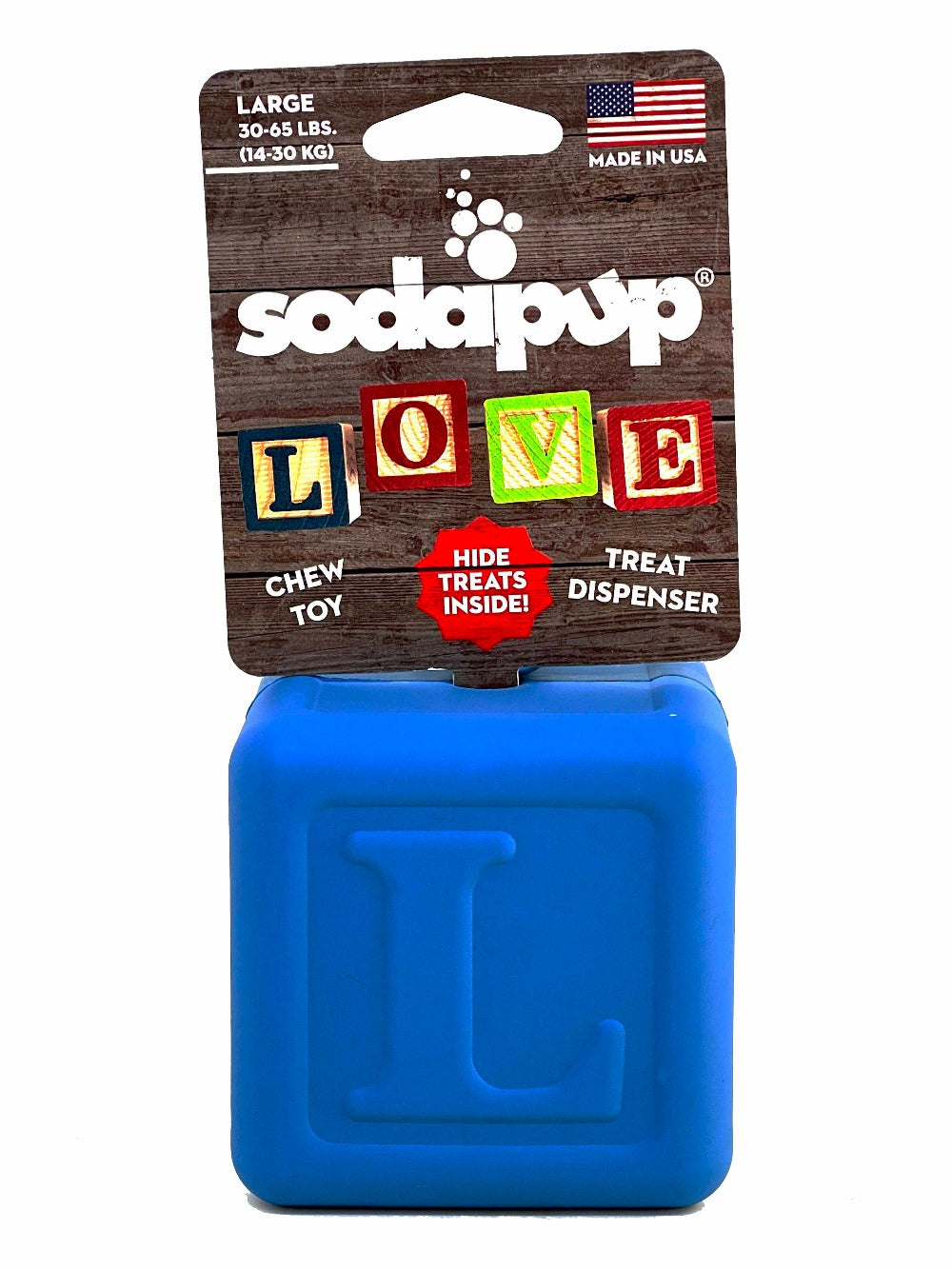 Love Cube eDispenser - Durable Rubber Chew Toy & Treat Dispenser | USA Made - BIG FRENCHIES