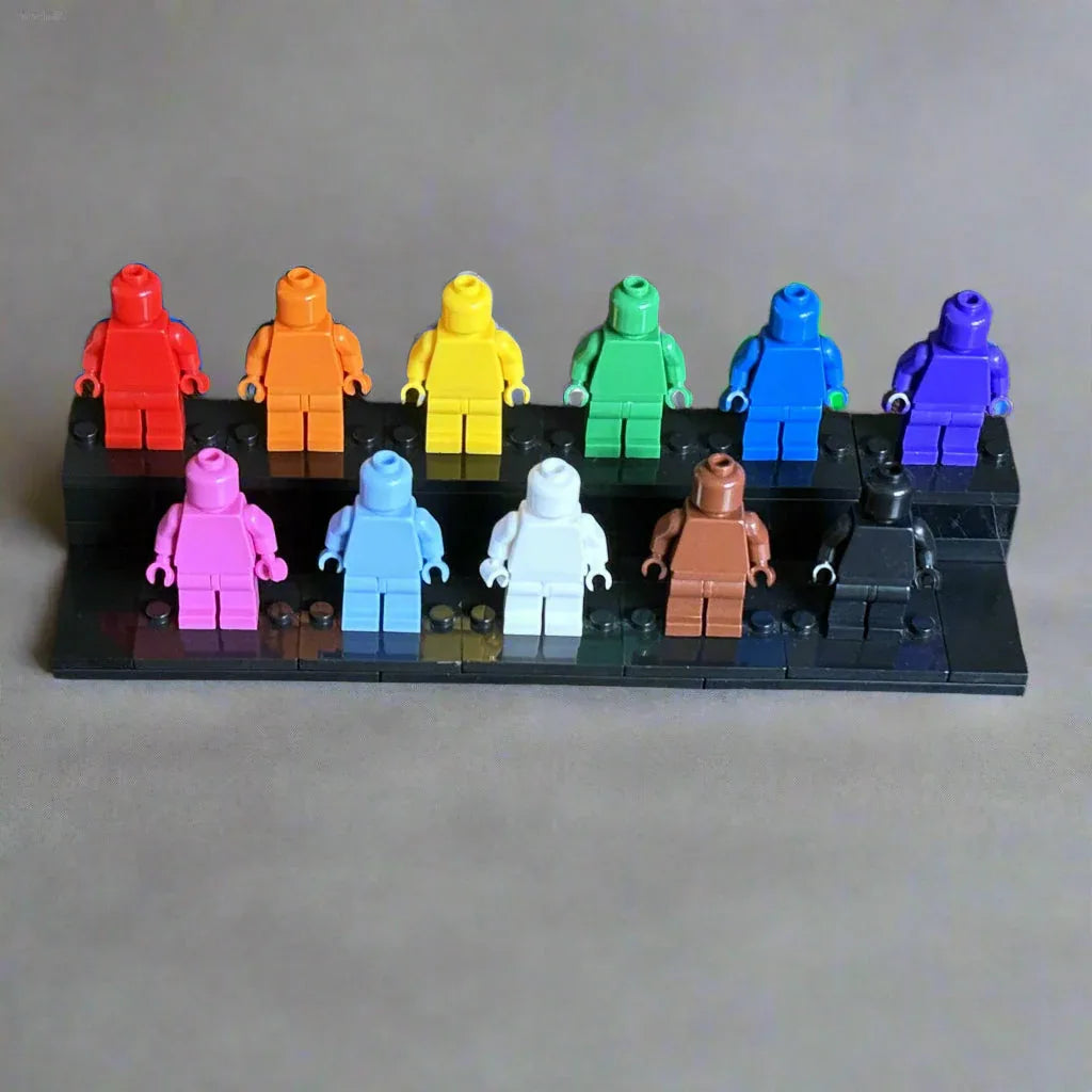 Pride Tribute Set - 11 Custom Monochrome Figures – Brick Compatible Minifigures - BIG FRENCHIES