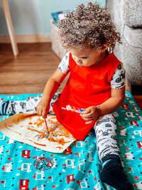 Ice Cream Truck Splash Mat - A Waterproof Catch-All for Highchair Spills and More!