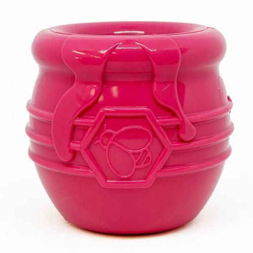 Honey Pot Dog eCup Treat Dispenser | Durable PUP-X Rubber Enrichment Toy | USA Made - BIG FRENCHIES