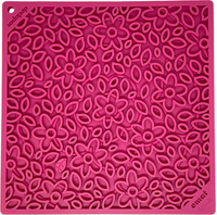 Flower Power emat - Enrichment Lick Mat for Dogs and Cats | Flower Design | USA Made - BIG FRENCHIES