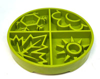 Four Seasons eTray - Shallow Slow Feeder Dog Bowl for Enrichment | USA Made - BIG FRENCHIES