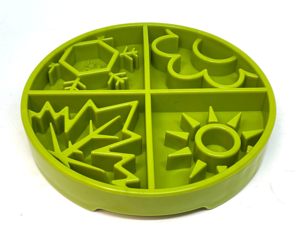 Four Seasons eTray - Shallow Slow Feeder Dog Bowl for Enrichment | USA Made - BIG FRENCHIES