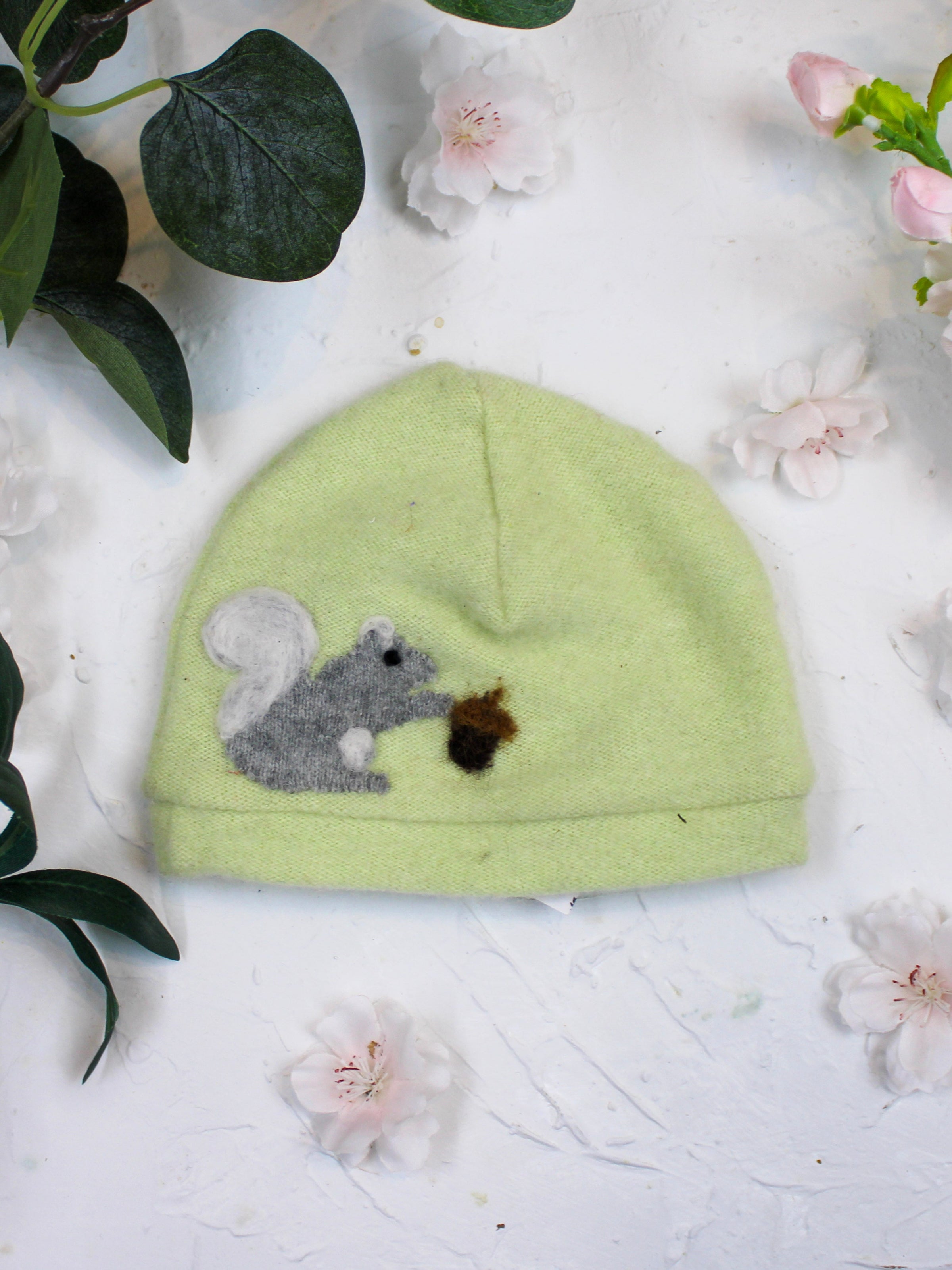 Squirrel Cashmere Hat - Newborn - BIG FRENCHIES