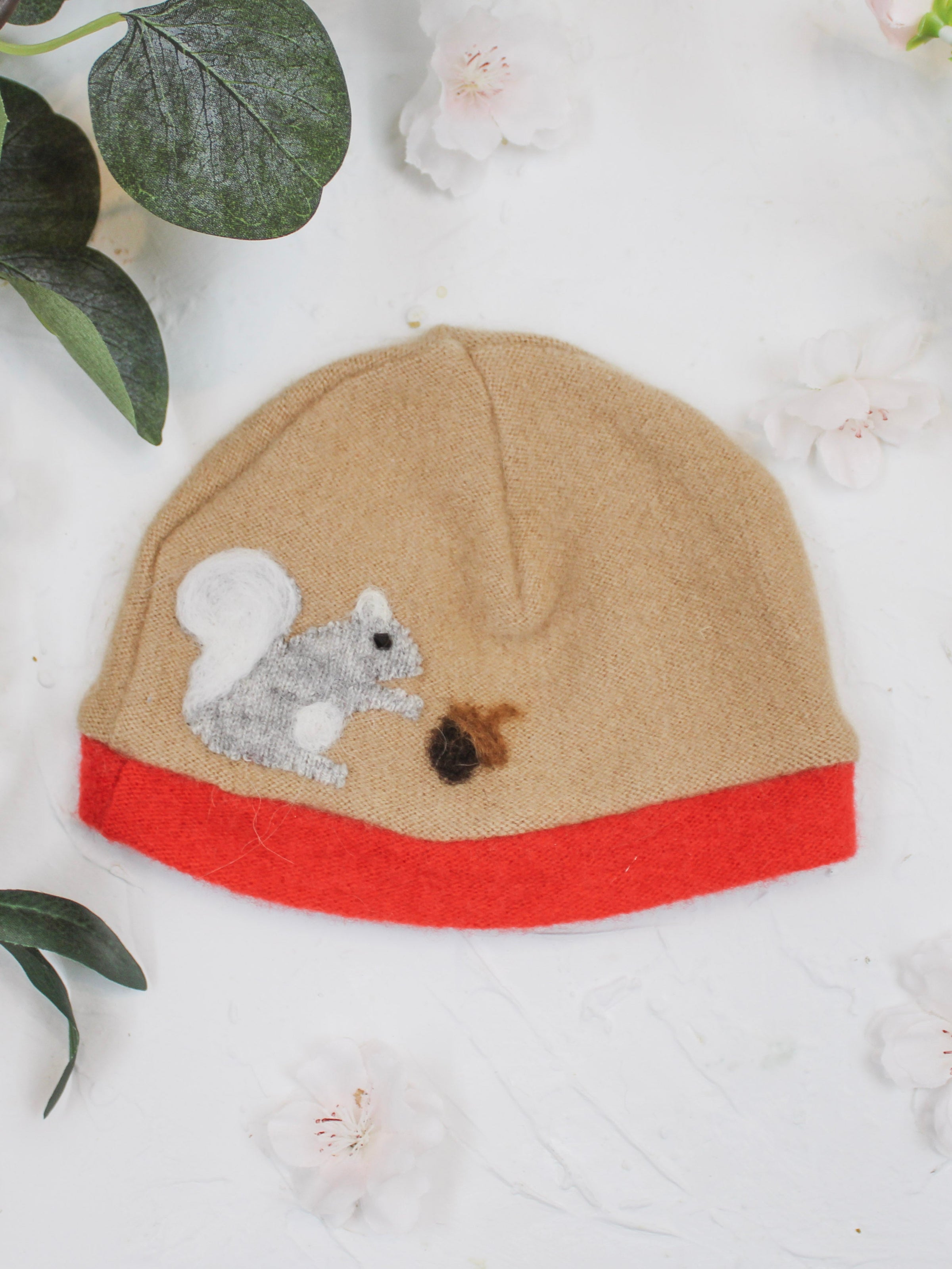 Squirrel Cashmere Hat - Newborn - BIG FRENCHIES