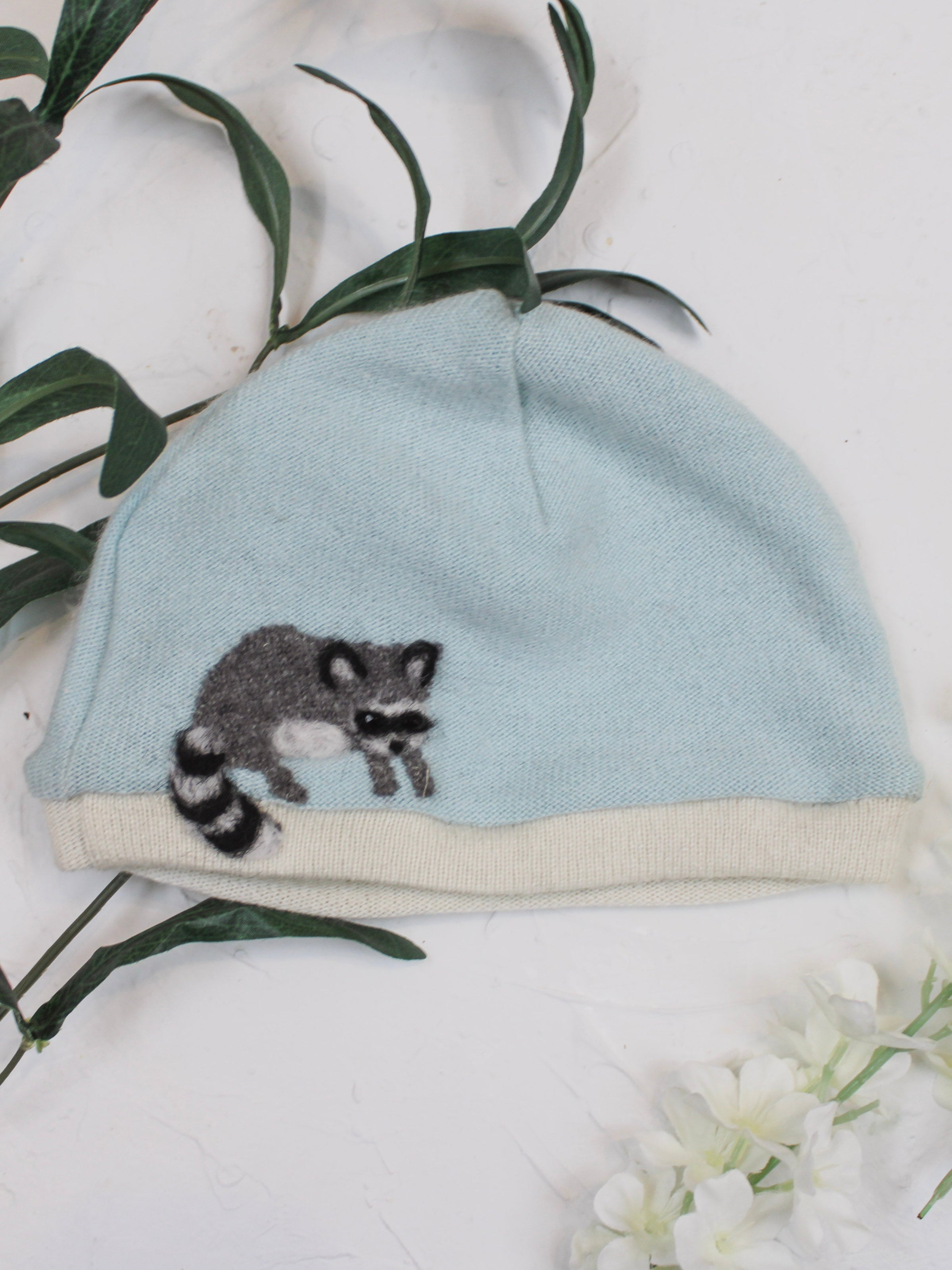 Raccoon Cashmere Hat - Baby - BIG FRENCHIES