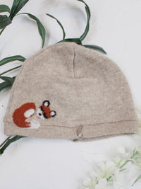 Sleeping Fox Cashmere Hat - Baby - BIG FRENCHIES