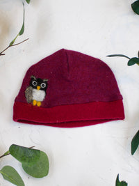 Owl Cashmere Hat - Baby - BIG FRENCHIES
