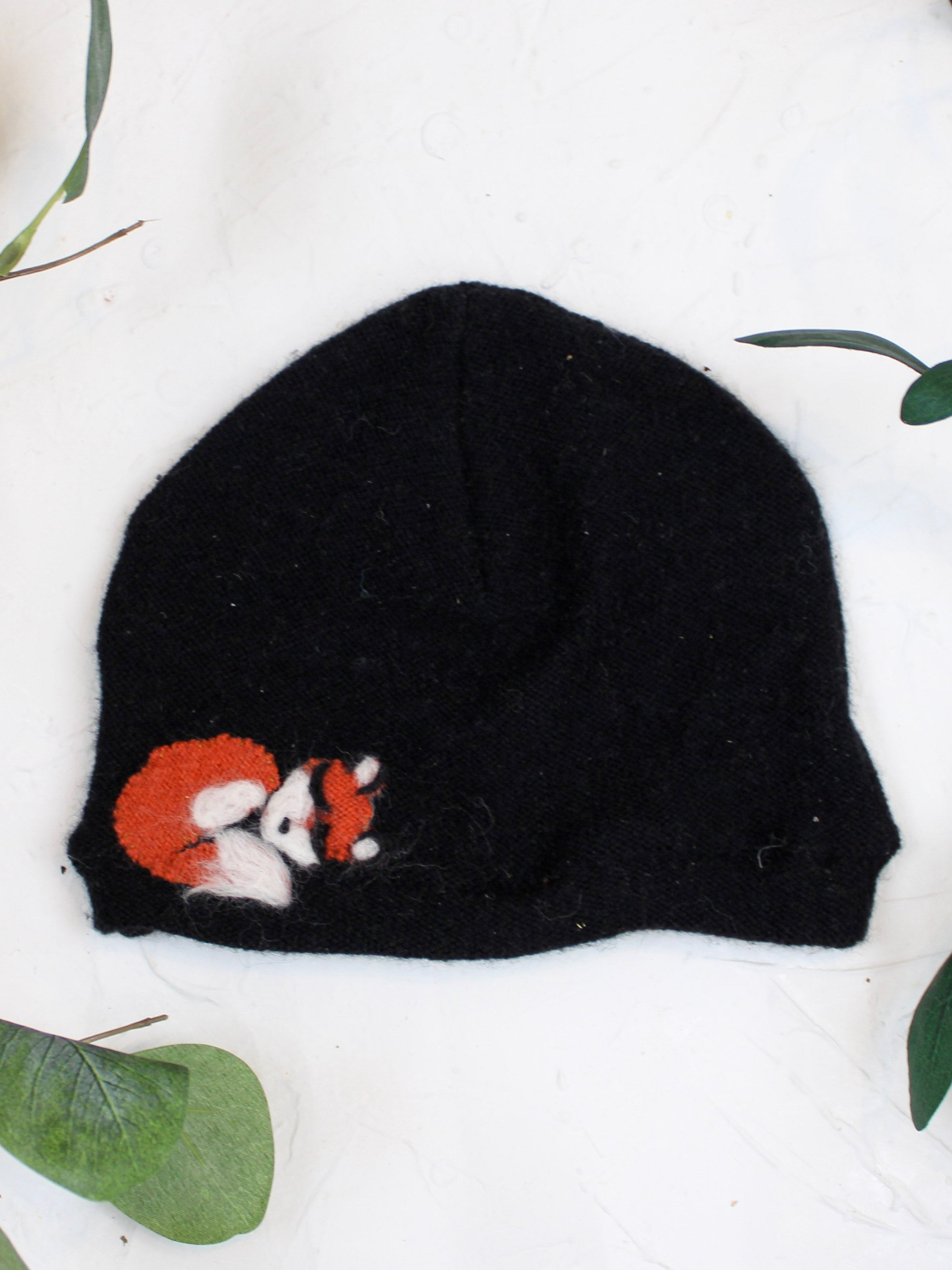 Sleeping Fox Cashmere Hat - Baby - BIG FRENCHIES