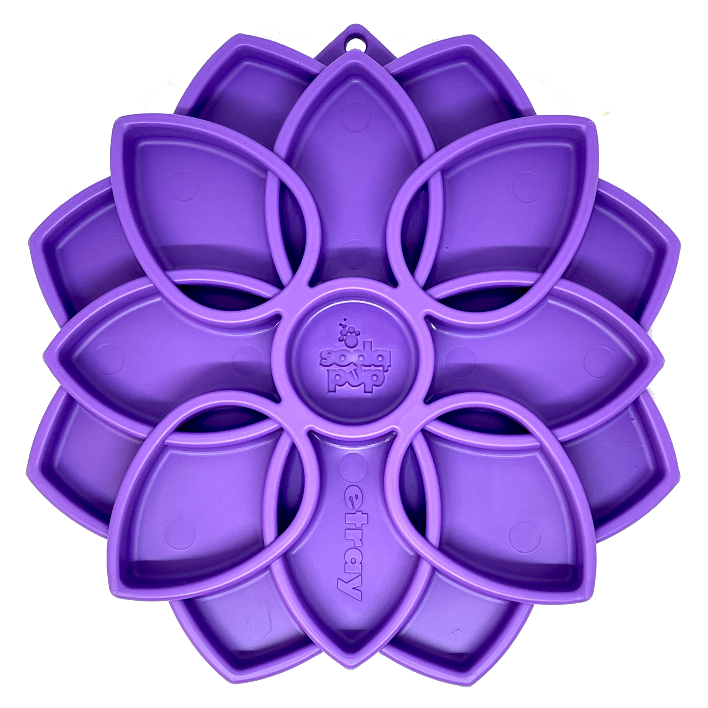 Mandala eTray Shallow Slow Feeder Dog Bowl for Enrichment | USA Made - BIG FRENCHIES