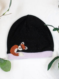Sleeping Fox Cashmere Hat - Toddler - BIG FRENCHIES
