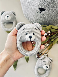Crochet Animal Rattle-2 - BIG FRENCHIES