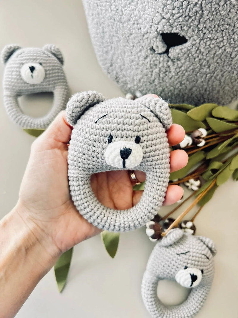 Crochet Animal Rattle-2 - BIG FRENCHIES