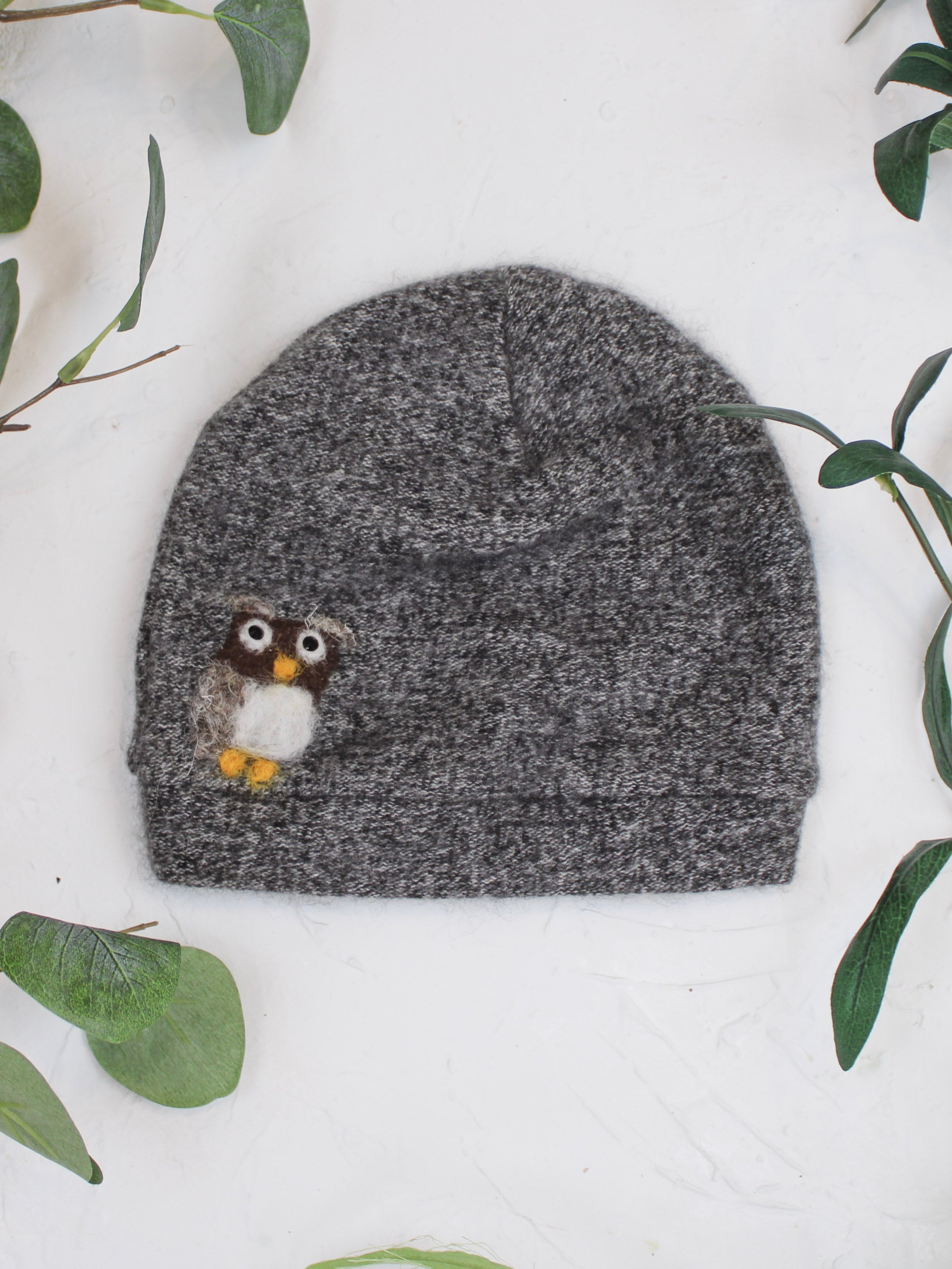Owl Cashmere Hat - Toddler - BIG FRENCHIES