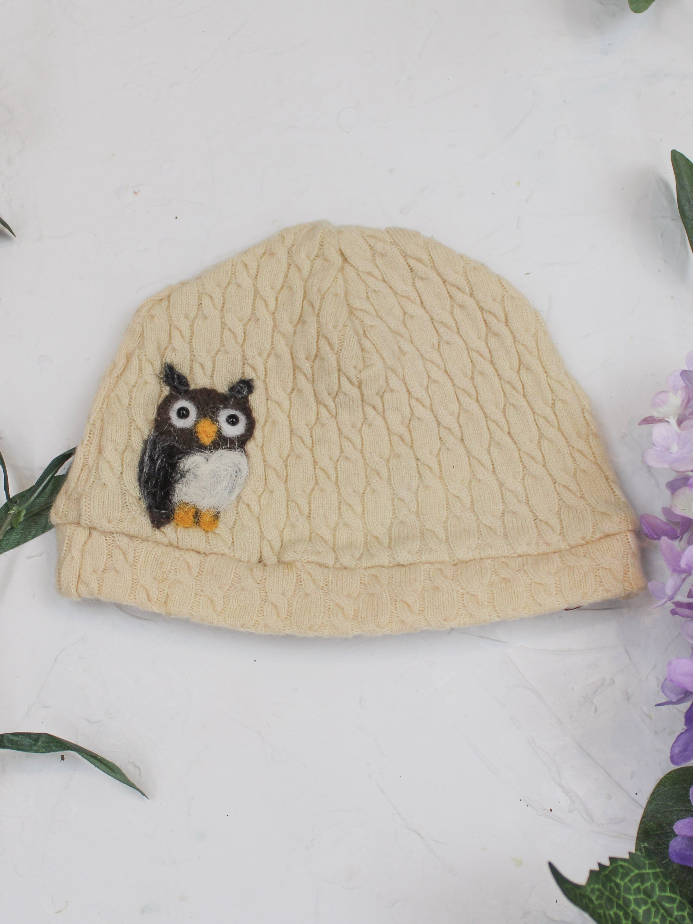 Owl Cashmere Hat - Toddler - BIG FRENCHIES