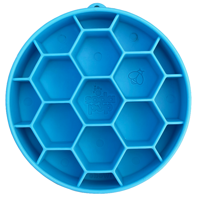 Honeycomb eBowl Deep Slow Feeder Dog Bowl for Enrichment | USA Made - BIG FRENCHIES