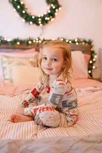 Christmas Patchwork Bamboo Christmas Pajamas - 2pc Set - BIG FRENCHIES