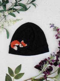 Sleeping Fox Cashmere Hat - Child - BIG FRENCHIES
