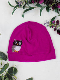 Owl Cashmere Hat - Adult/Big Kid - BIG FRENCHIES