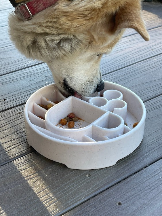 Java eBowl Deep Slow Feeder Dog Bowl for Enrichment | USA Made - BIG FRENCHIES