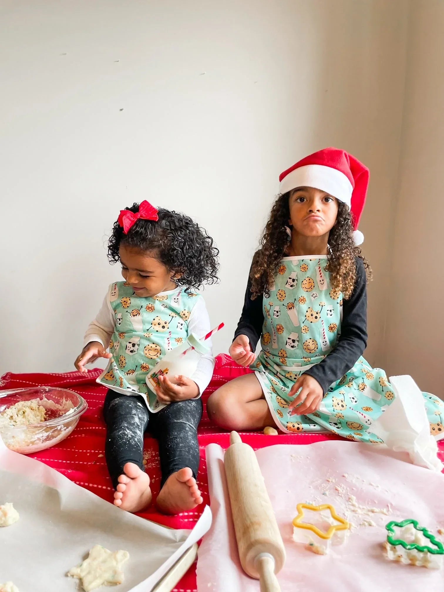 Cookies & Milk Apron - fits sizes youth small through adult 2XL - BIG FRENCHIES