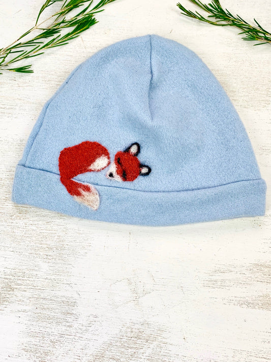 Sleeping Fox Cashmere Hat - Child - BIG FRENCHIES
