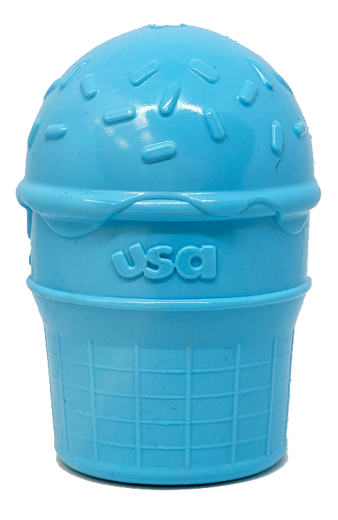 Ice Cream Cone Rubber Dog Chew Toy for Power Chewers | USA Made | SodaPup - BIG FRENCHIES