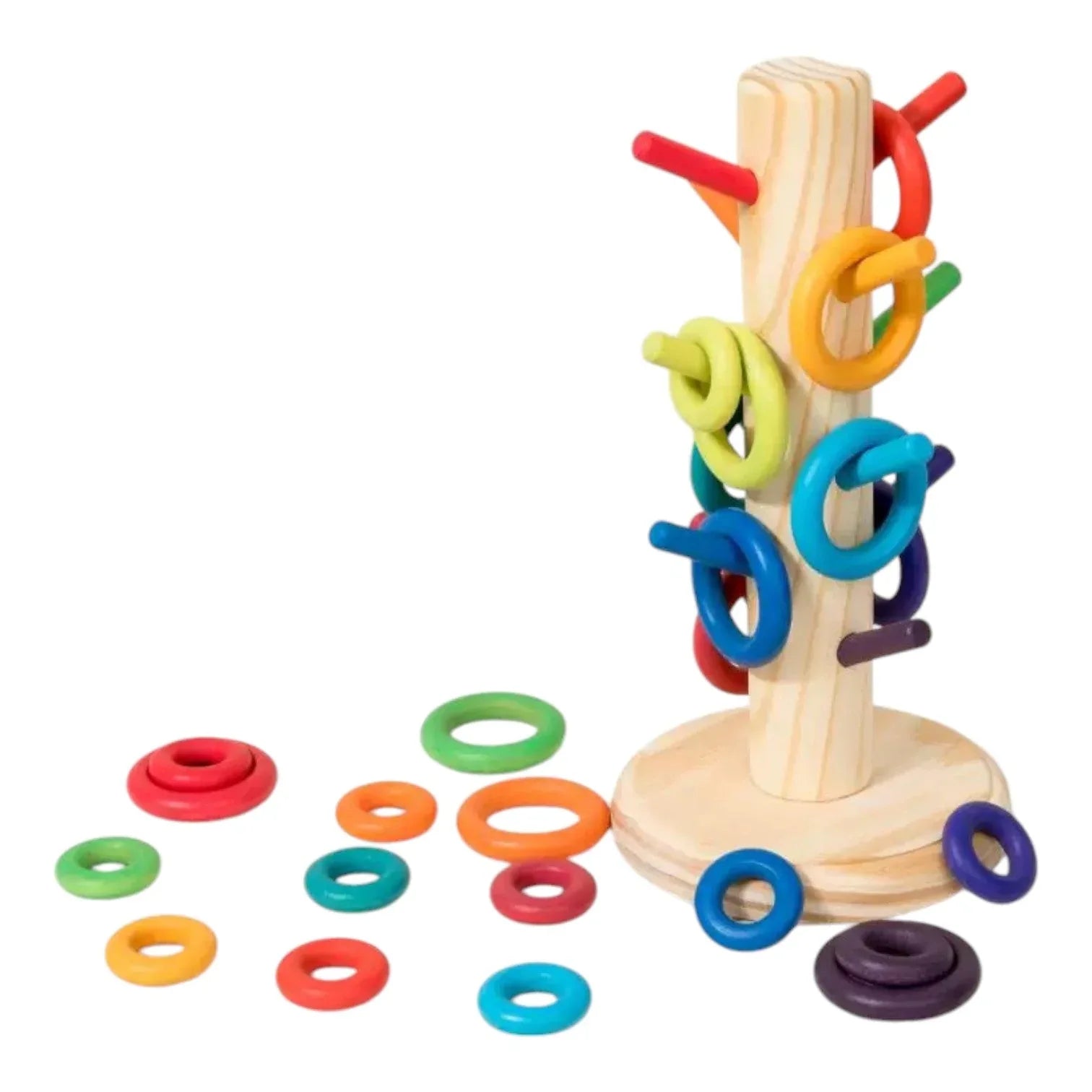12-Dowel Sorting Tree with 24 Building Rings Set - BIG FRENCHIES