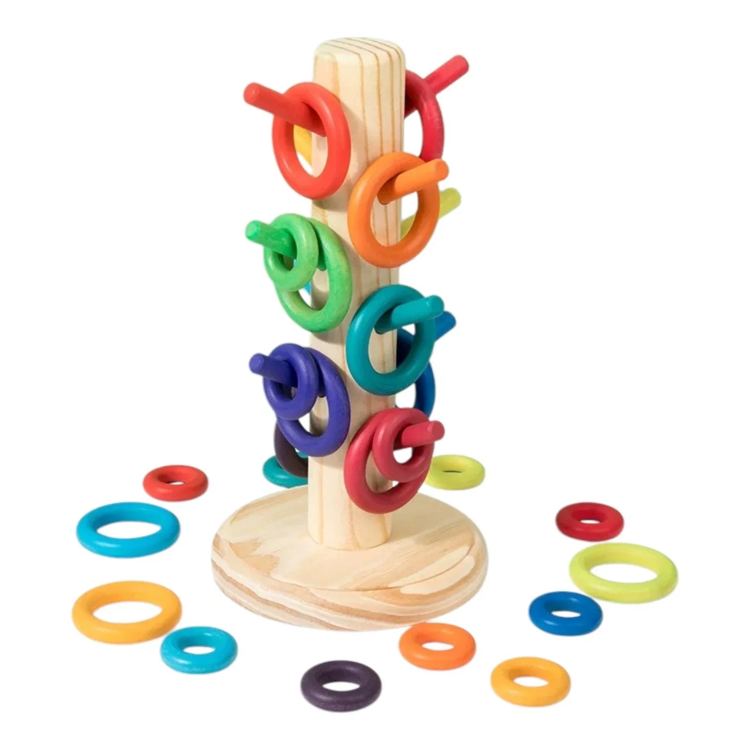 12-Dowel Sorting Tree with 24 Building Rings Set - BIG FRENCHIES