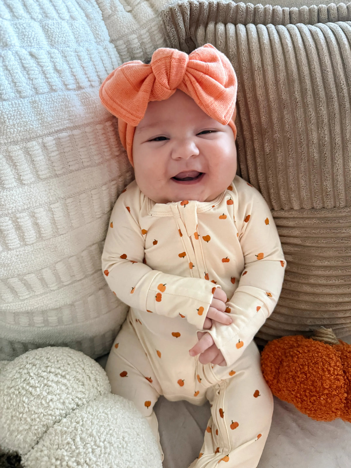 Little Pumpkin Bamboo Zippy Romper - BIG FRENCHIES